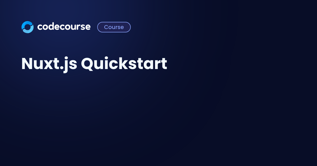 Custom error layout and throwing errors Nuxt.js Quickstart Codecourse